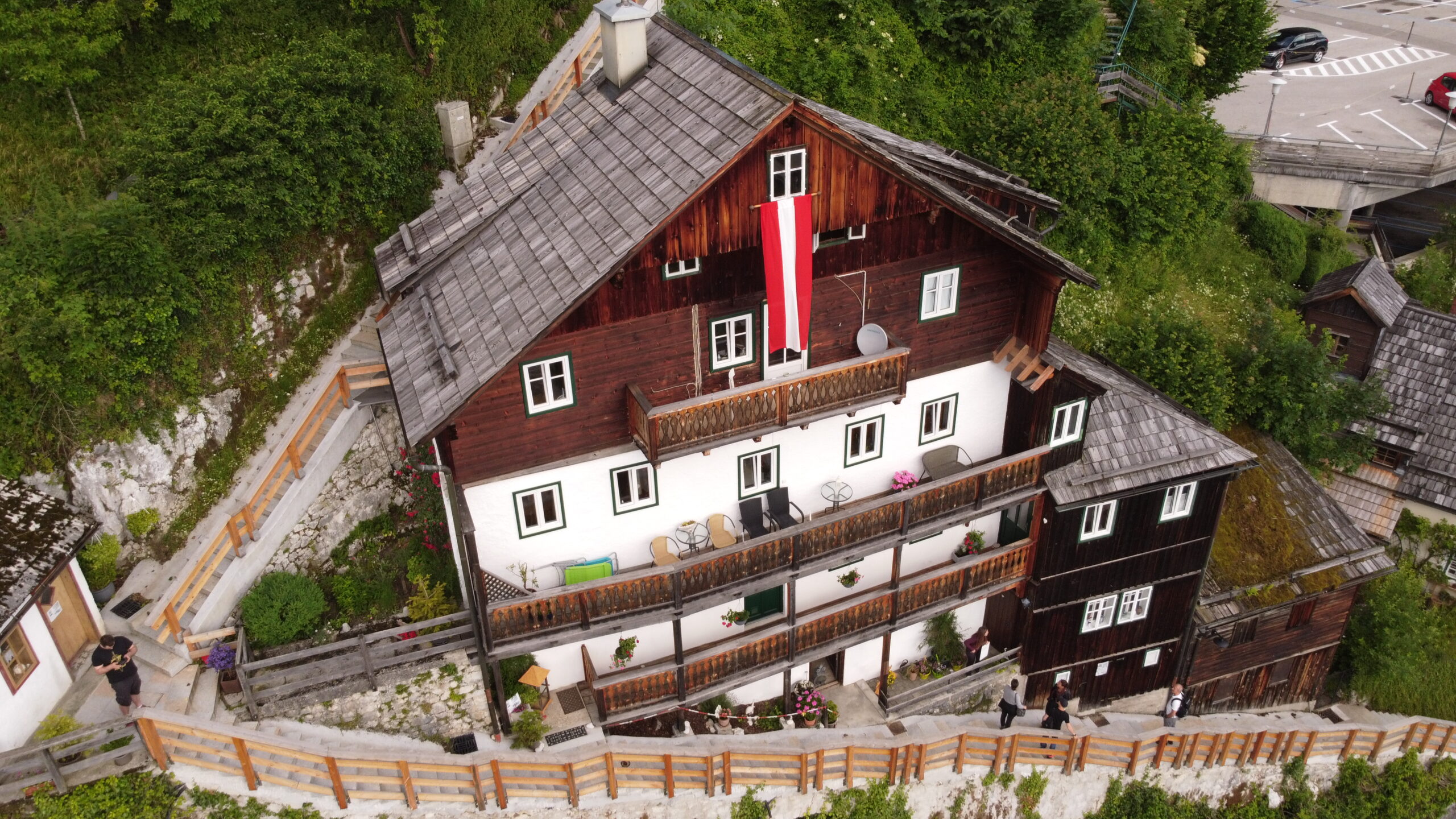 Haus von oben Vogelperspektive<br />
Birdsview